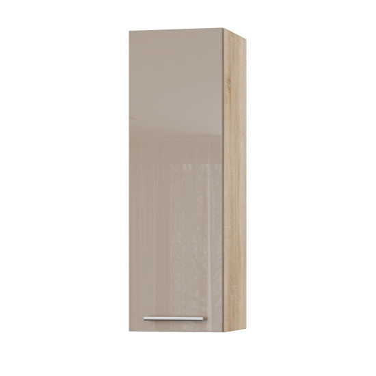 Корпус Стандарт дуб сонома, фасад Стандарт капучіно глянець L301 30х93х30