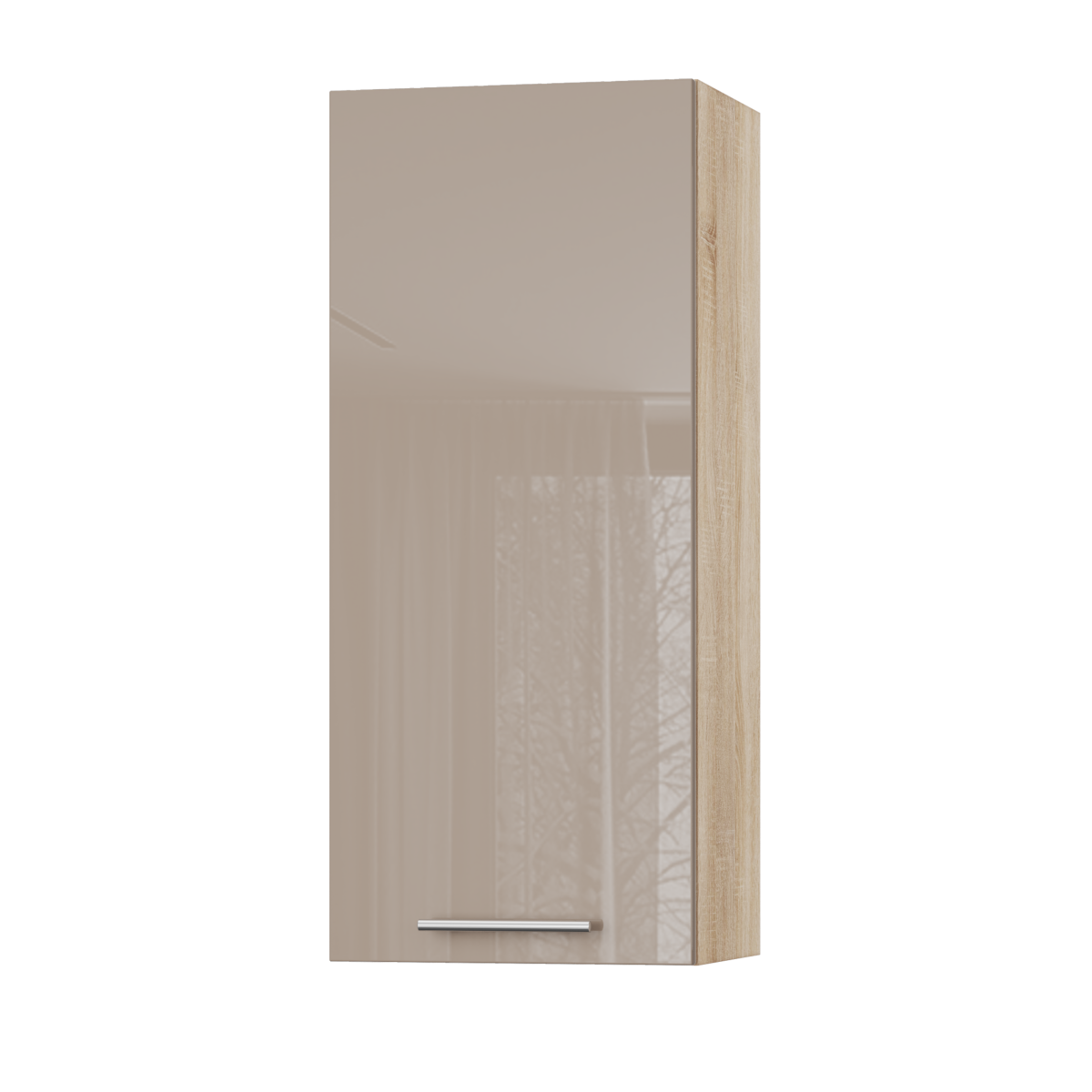 Корпус Стандарт дуб сонома, фасад Стандарт капучіно глянець L301 40х93х30