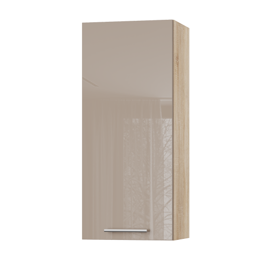 Корпус Стандарт дуб сонома, фасад Стандарт капучіно глянець L301 40х93х30