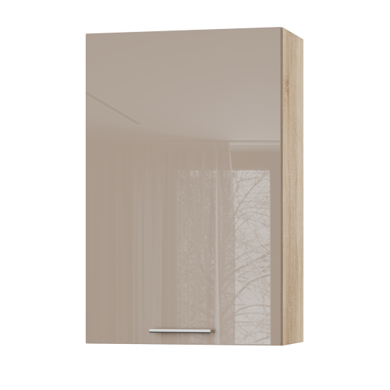 Корпус Стандарт дуб сонома, фасад Стандарт капучіно глянець L301 60х93х30