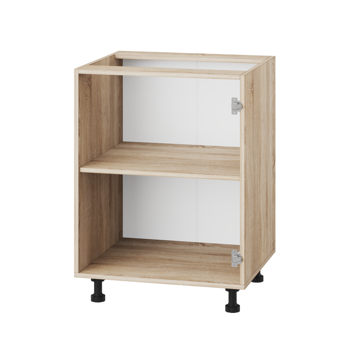 Корпус Стандарт дуб сонома, фасад Стандарт чорний глянець 101 60х72х52 Корпус Стандарт дуб сонома, фасад Стандарт чорний глянець 101 60х72х52