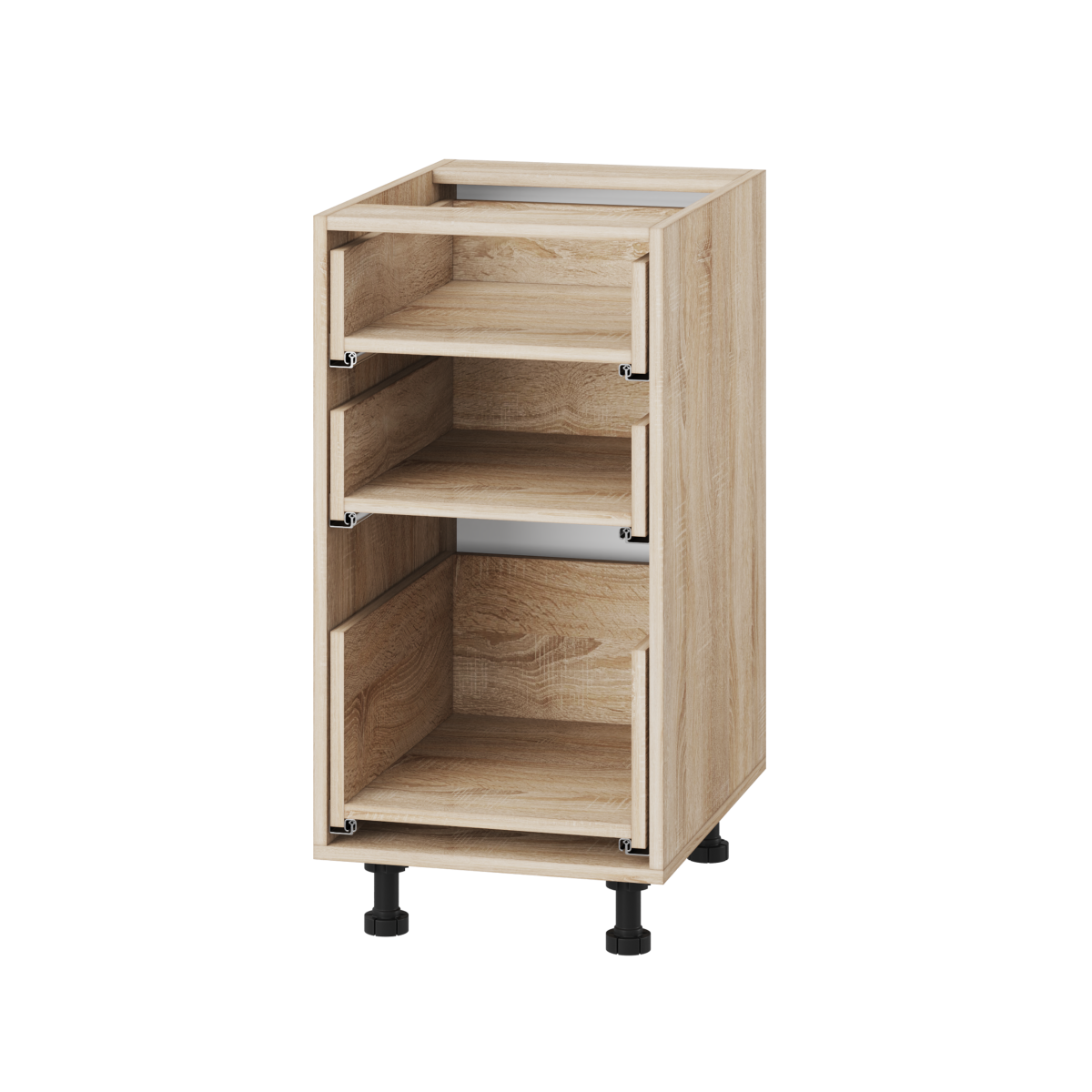 Корпус Стандарт дуб сонома, фасад Бостон білий глянець 130.SM 40х72х52