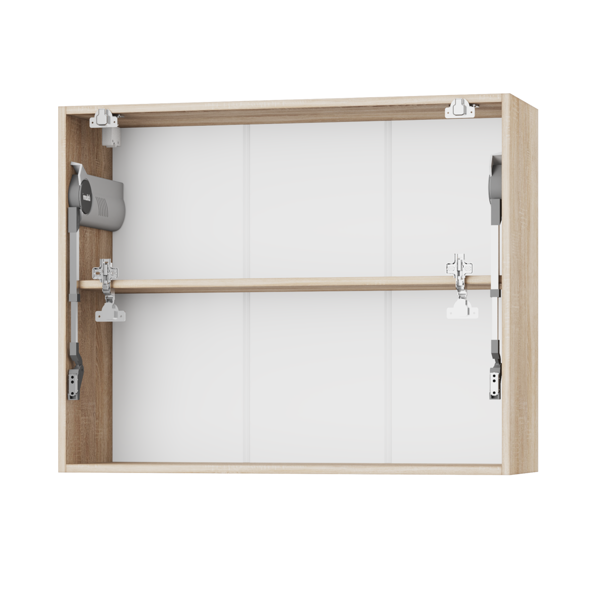 Корпус Стандарт дуб сонома, фасад Стандарт білий глянець 402.HF 90х72х30