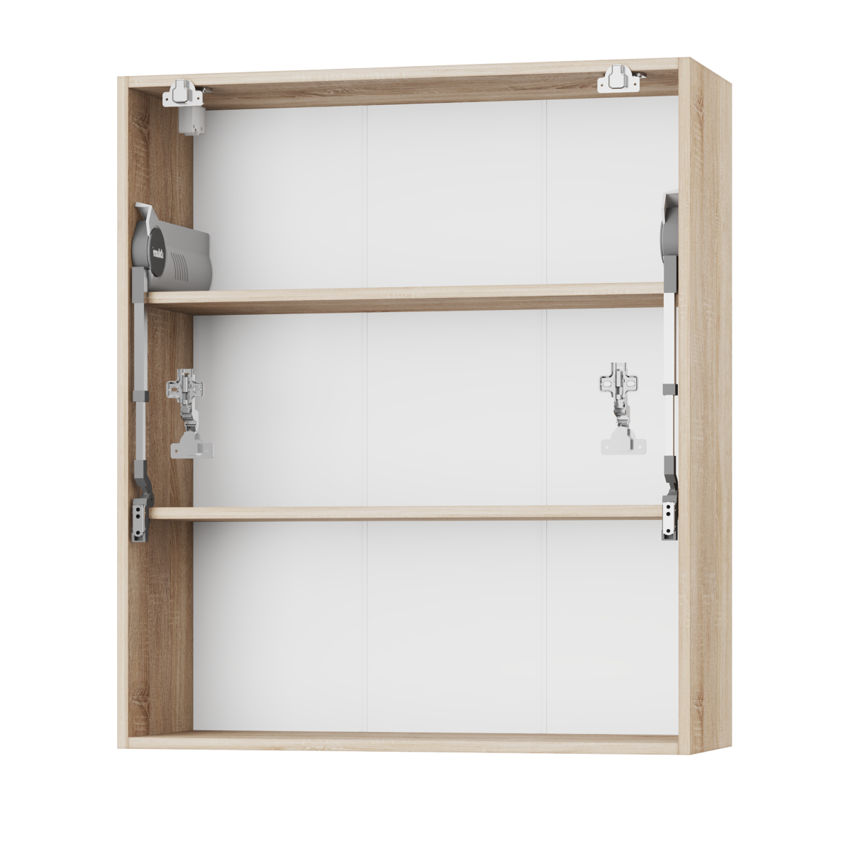 Корпус Стандарт дуб сонома, фасад Стандарт чорний глянець L402.HF 80х93х30