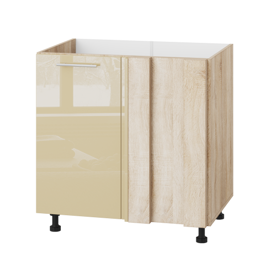 Корпус Стандарт дуб сонома, фасад Стандарт бежевий глянець 103 80-100х72х52