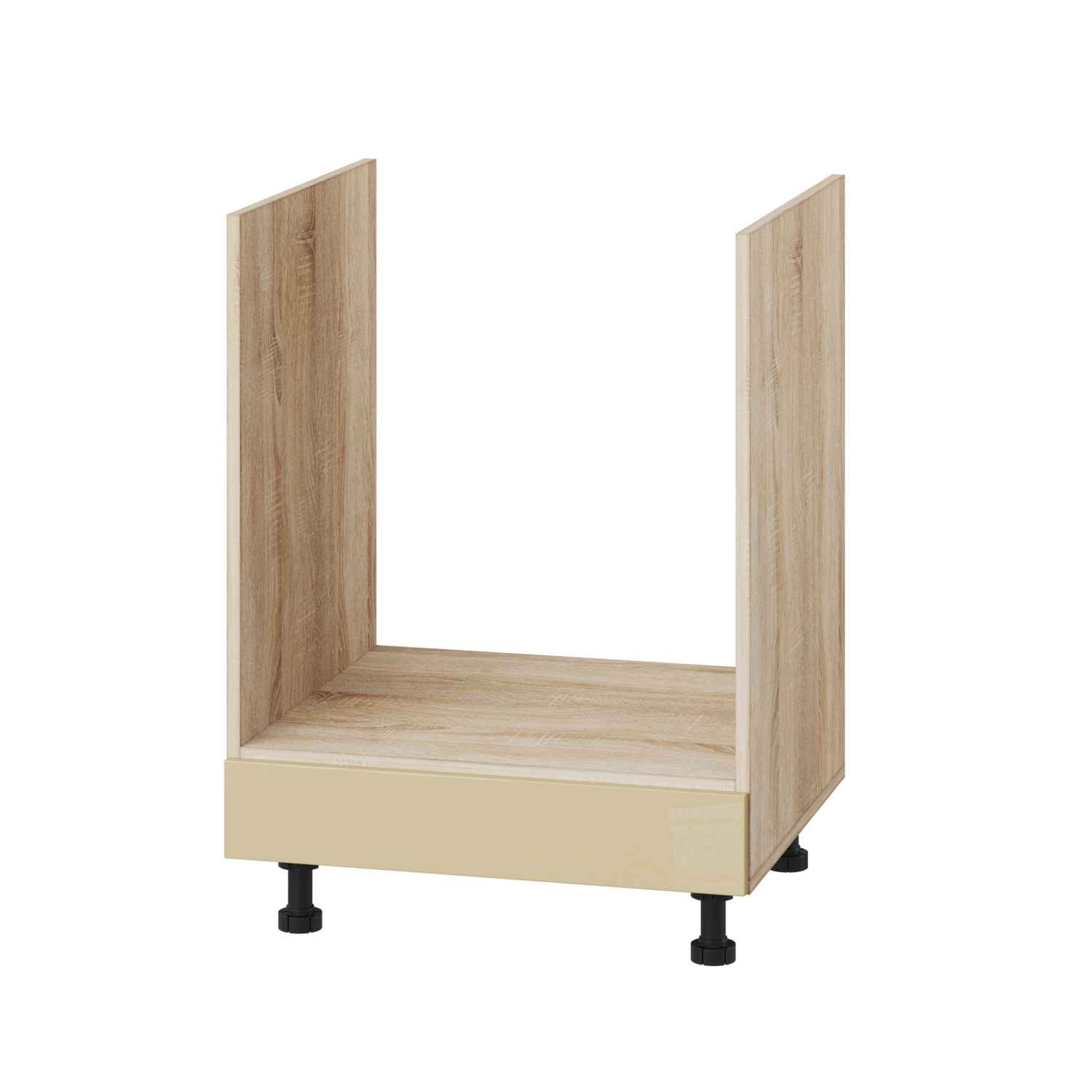 Корпус Стандарт дуб сонома, фасад Стандарт бежевий глянець 105.F-60х72х52