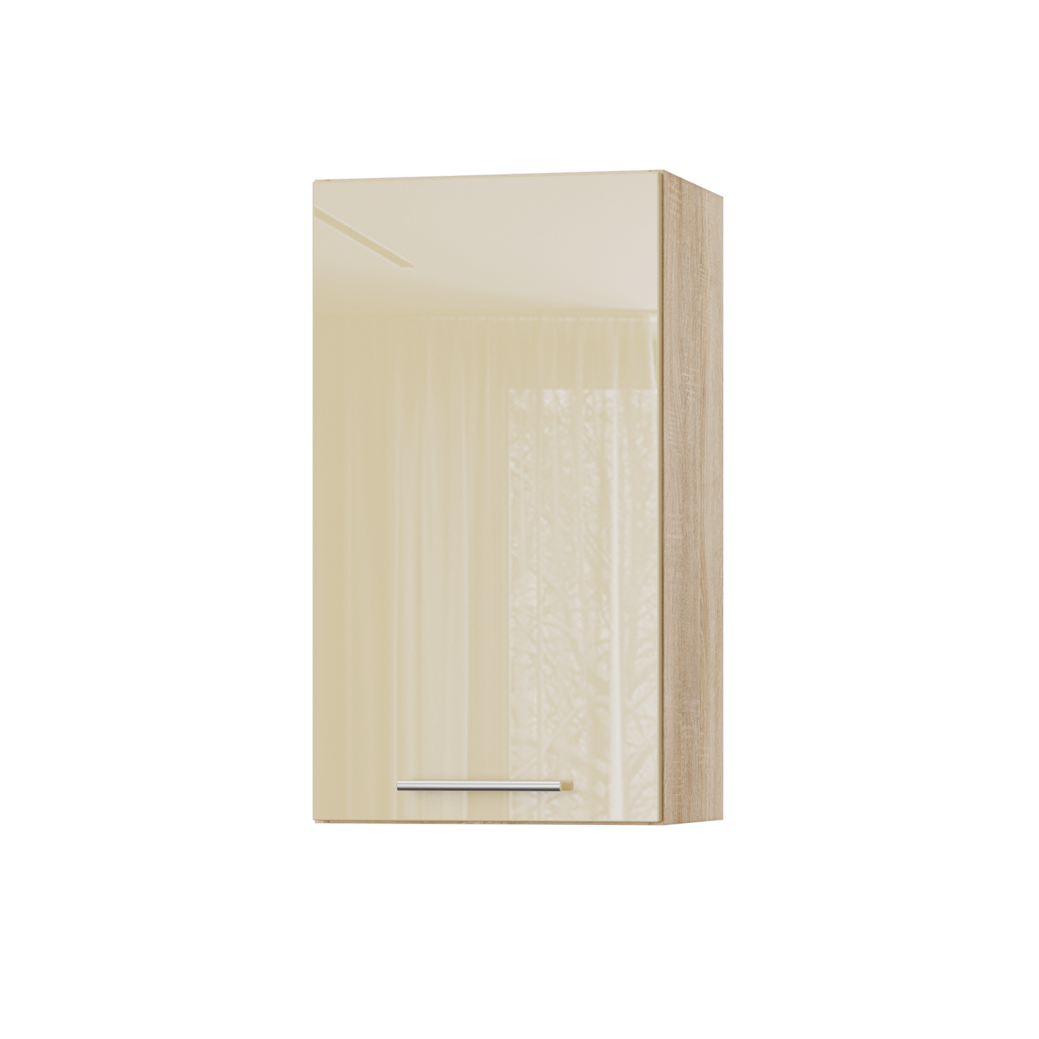 Корпус Стандарт дуб сонома, фасад Стандарт бежевий глянець 301 40х72х30