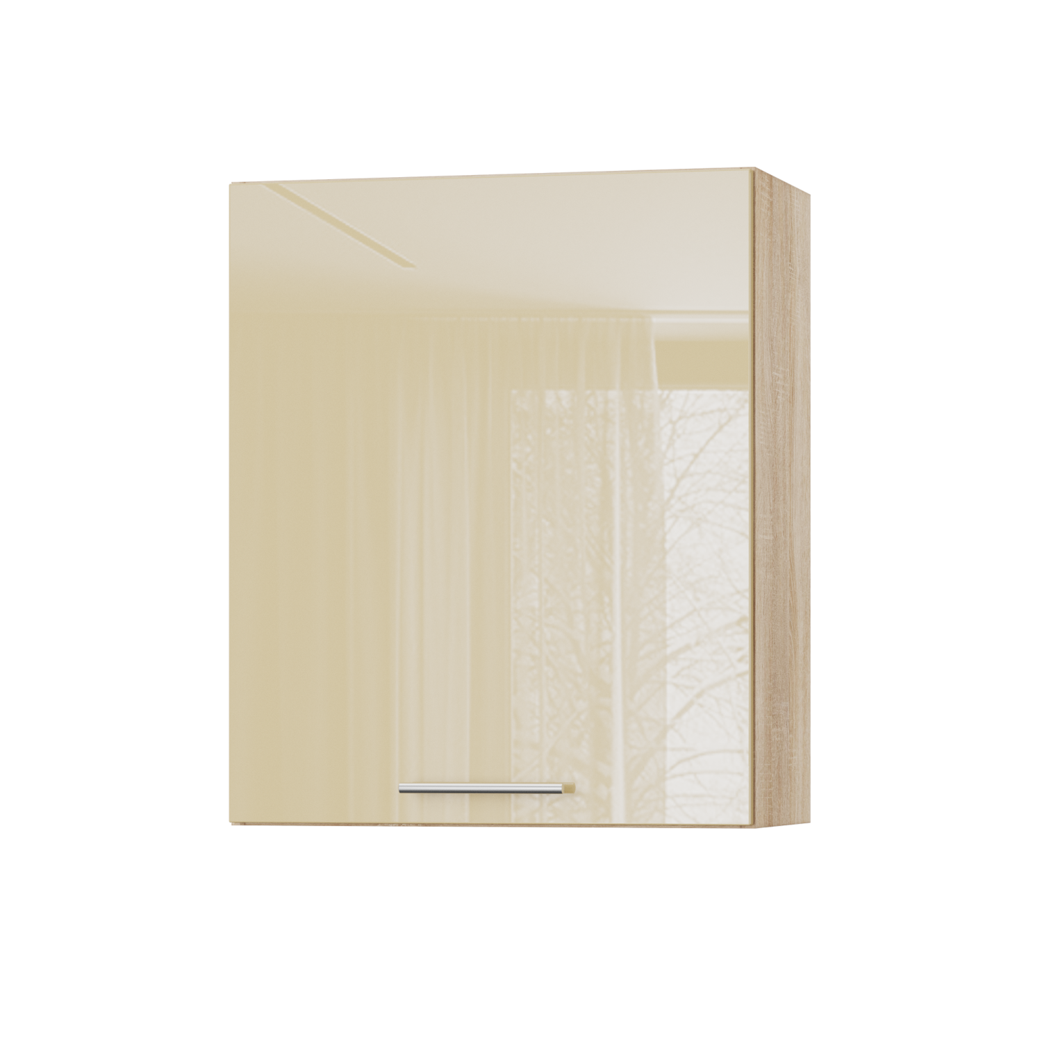 Корпус Стандарт дуб сонома, фасад Стандарт бежевий глянець 301 60х72х30 Корпус Стандарт дуб сонома, фасад Стандарт бежевий глянець 301 60х72х30