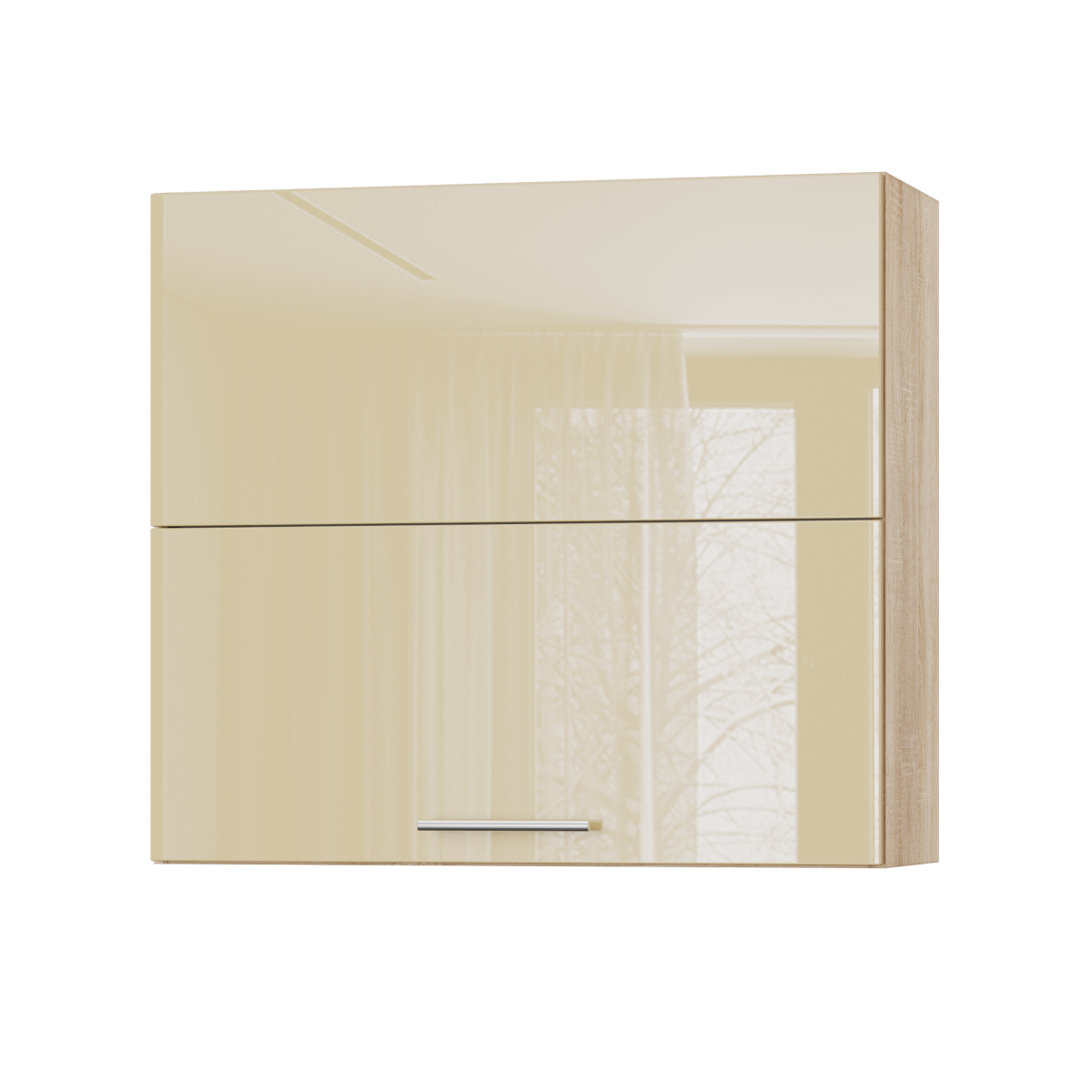 Корпус Стандарт дуб сонома, фасад Стандарт бежевий глянець 402.HF 80х72х30