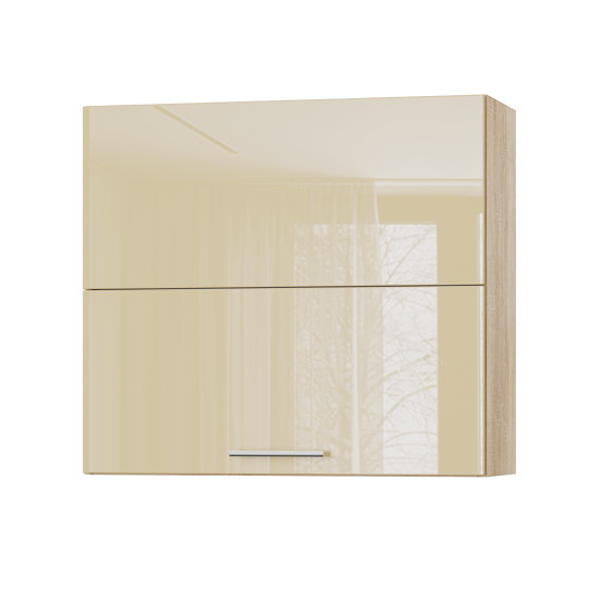 Корпус Стандарт дуб сонома, фасад Стандарт бежевий глянець 402.HF 80х72х30