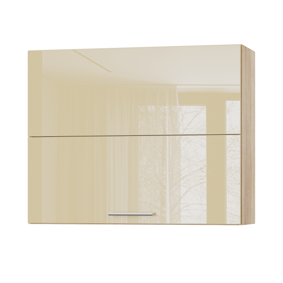 Корпус Стандарт дуб сонома, фасад Стандарт бежевий глянець 402.HF 90х72х30