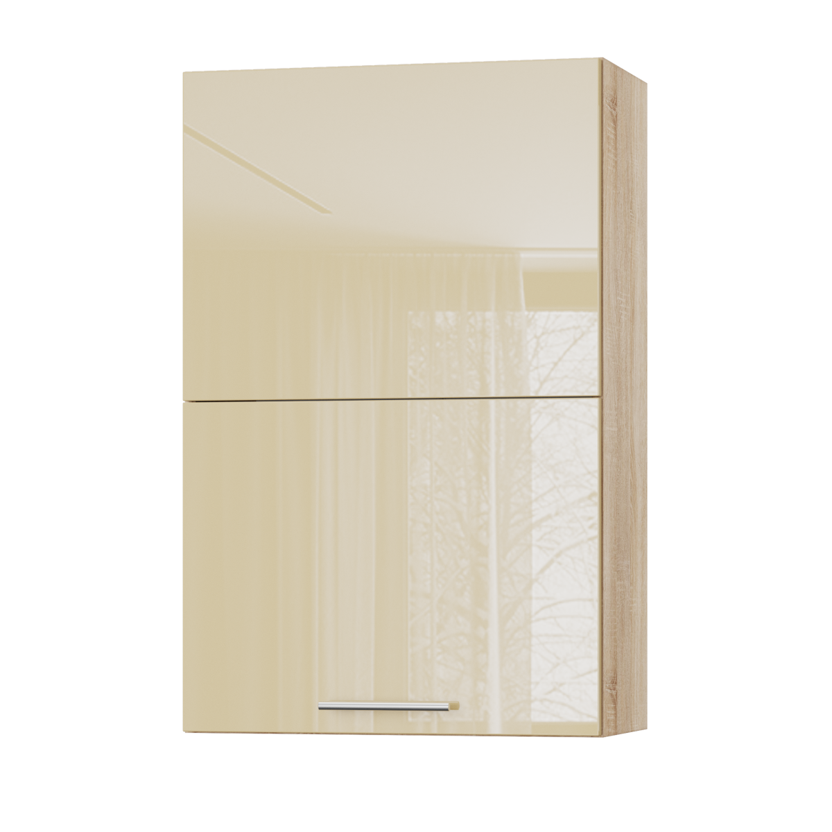 Корпус Стандарт дуб сонома, фасад Стандарт бежевий глянець L402.HF 60х93х30