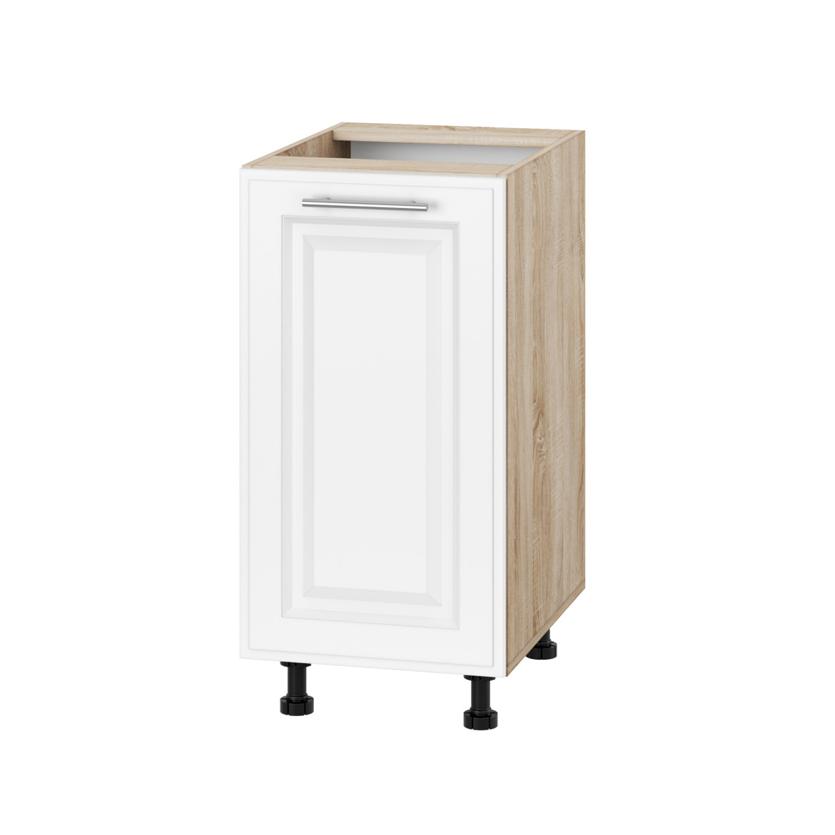 Корпус Стандарт дуб сонома, фасад Лондон білий матовий 101 40х72х52