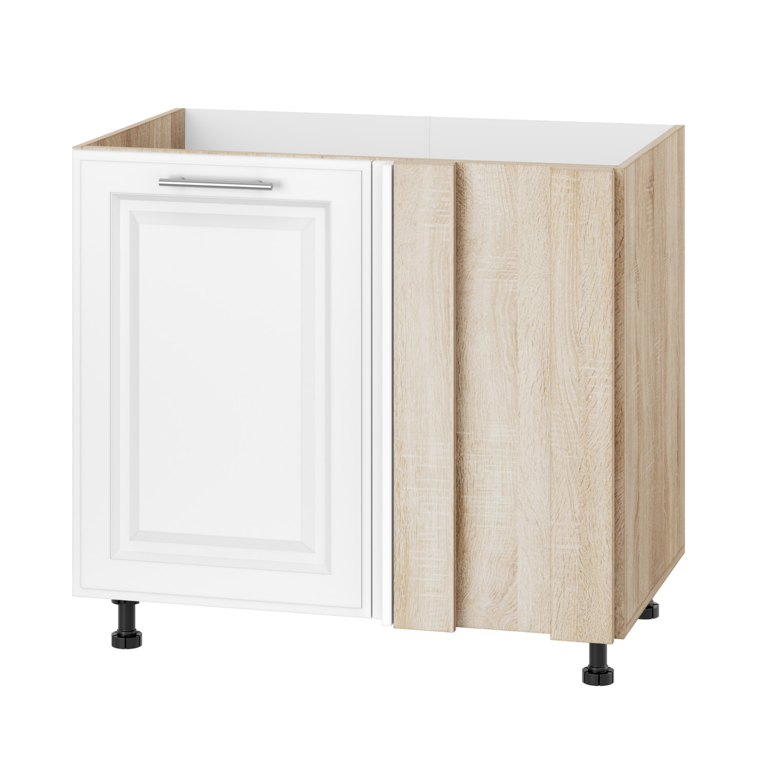 Корпус Стандарт дуб сонома, фасад Лондон білий матовий 103 90-110х72х52