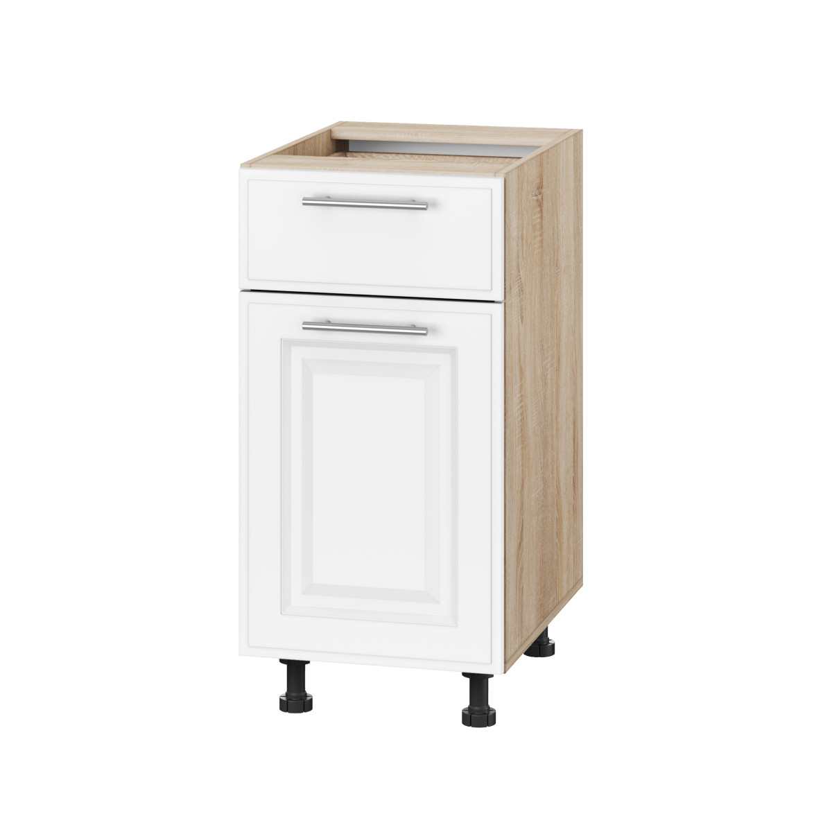 Корпус Стандарт дуб сонома, фасад Лондон білий матовий 111.SM-40x72x52