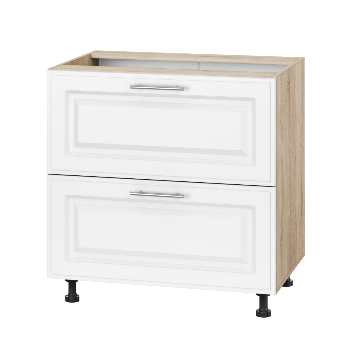 Корпус Стандарт дуб сонома, фасад Лондон білий матовий 120.SM-80x72x52