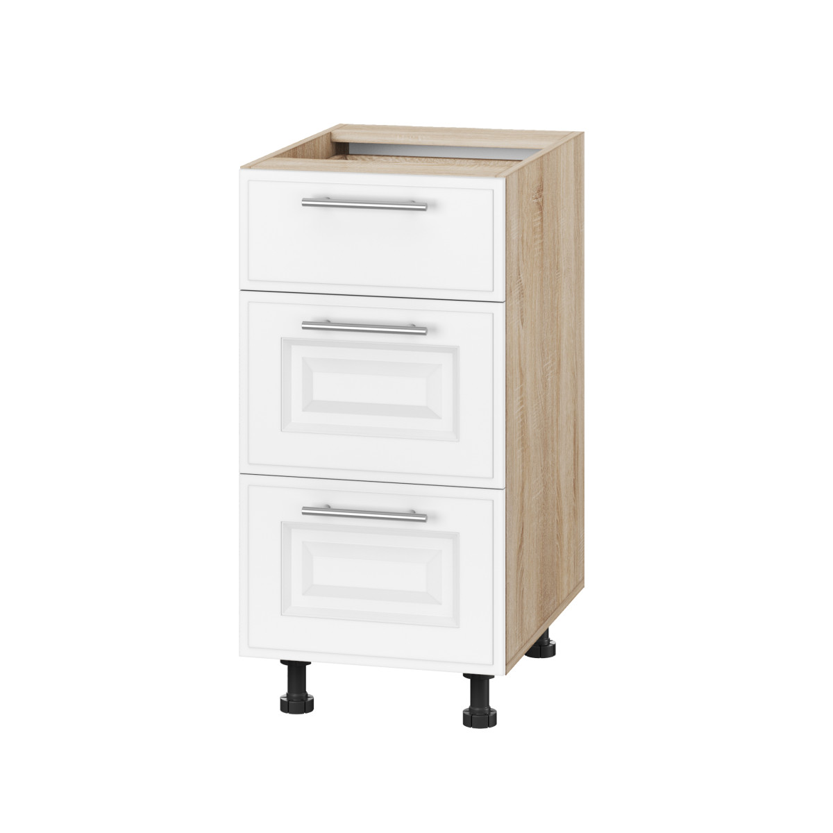 Корпус Стандарт дуб сонома, фасад Лондон білий матовий 131Q. 40х72х52