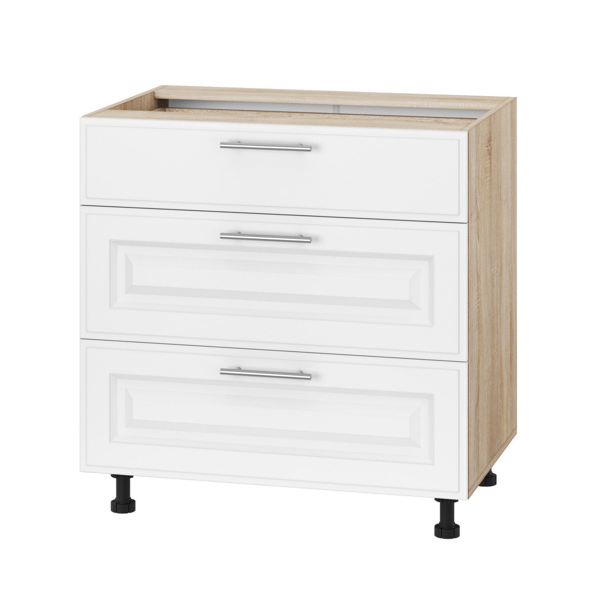 Корпус Стандарт дуб сонома, фасад Лондон білий матовий 131Q. 80х72х52