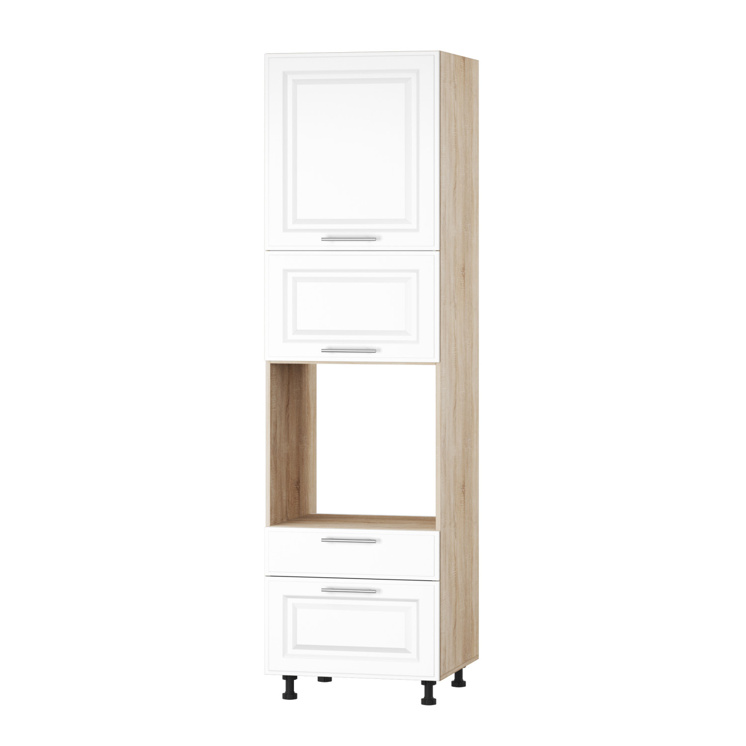 Корпус Стандарт дуб сонома, фасад Лондон білий матовий 825.SM-HK-XS 60х236х56