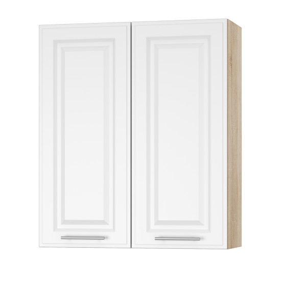 Корпус Стандарт дуб сонома, фасад Лондон білий матовий L302 80х93х30