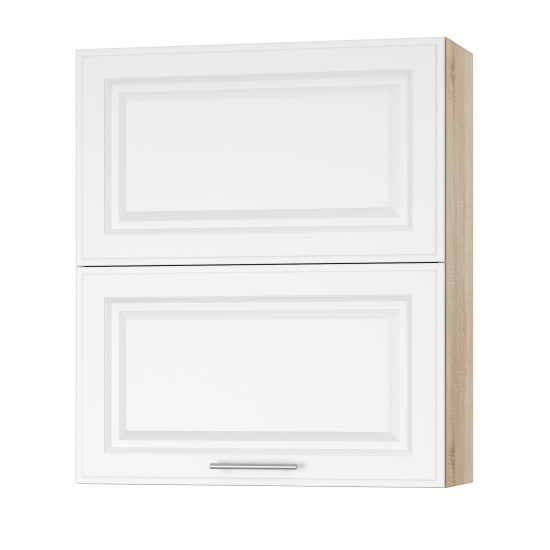 Корпус Стандарт дуб сонома, фасад Лондон білий матовий L402.HF 80х93х30