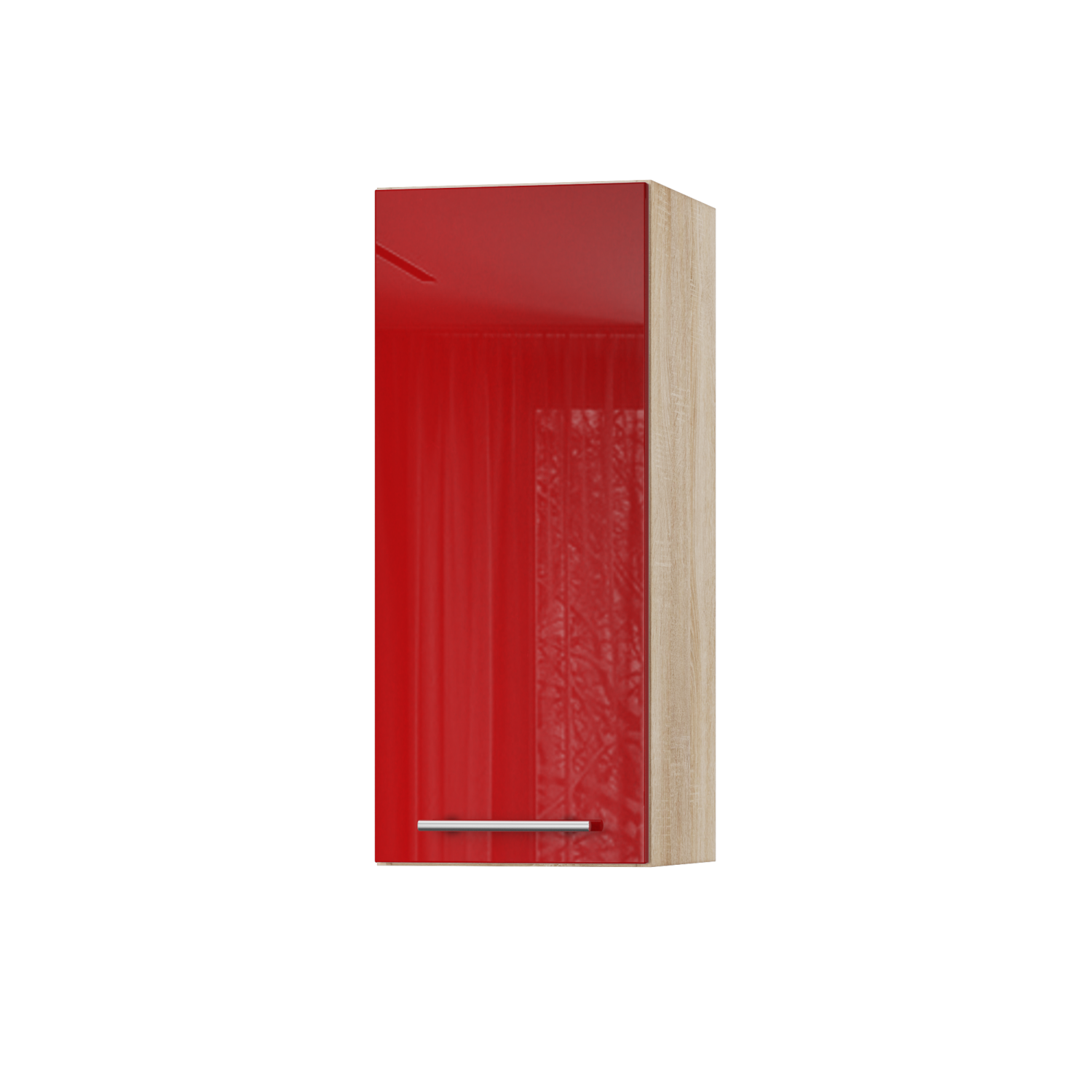 Корпус Стандарт дуб сонома, фасад Стандарт червоний глянець 301 30х72х30 Корпус Стандарт дуб сонома, фасад Стандарт червоний глянець 301 30х72х30