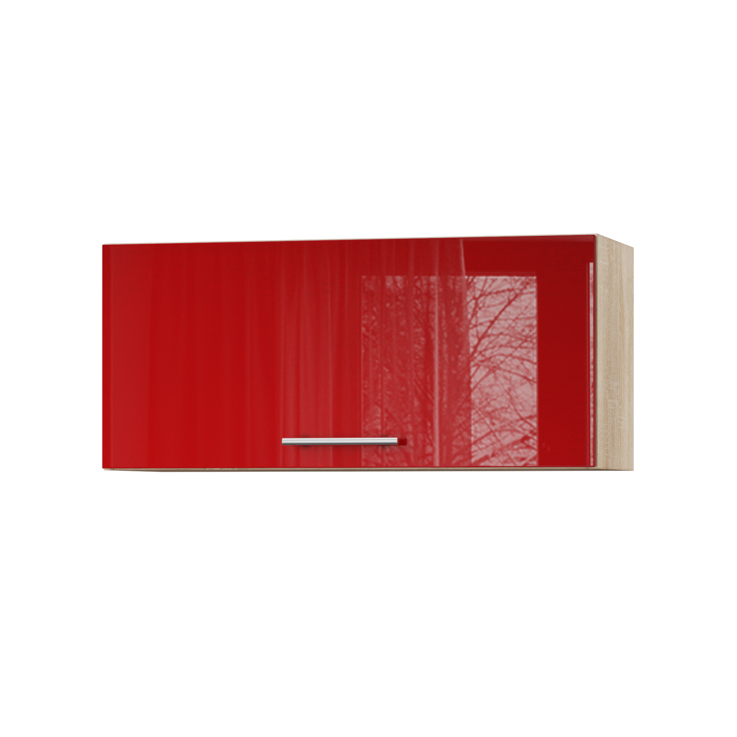 Корпус Стандарт дуб сонома, фасад Стандарт червоний глянець 401.HK-XS 80х36х30 Корпус Стандарт дуб сонома, фасад Стандарт червоний глянець 401.HK-XS 80х36х30