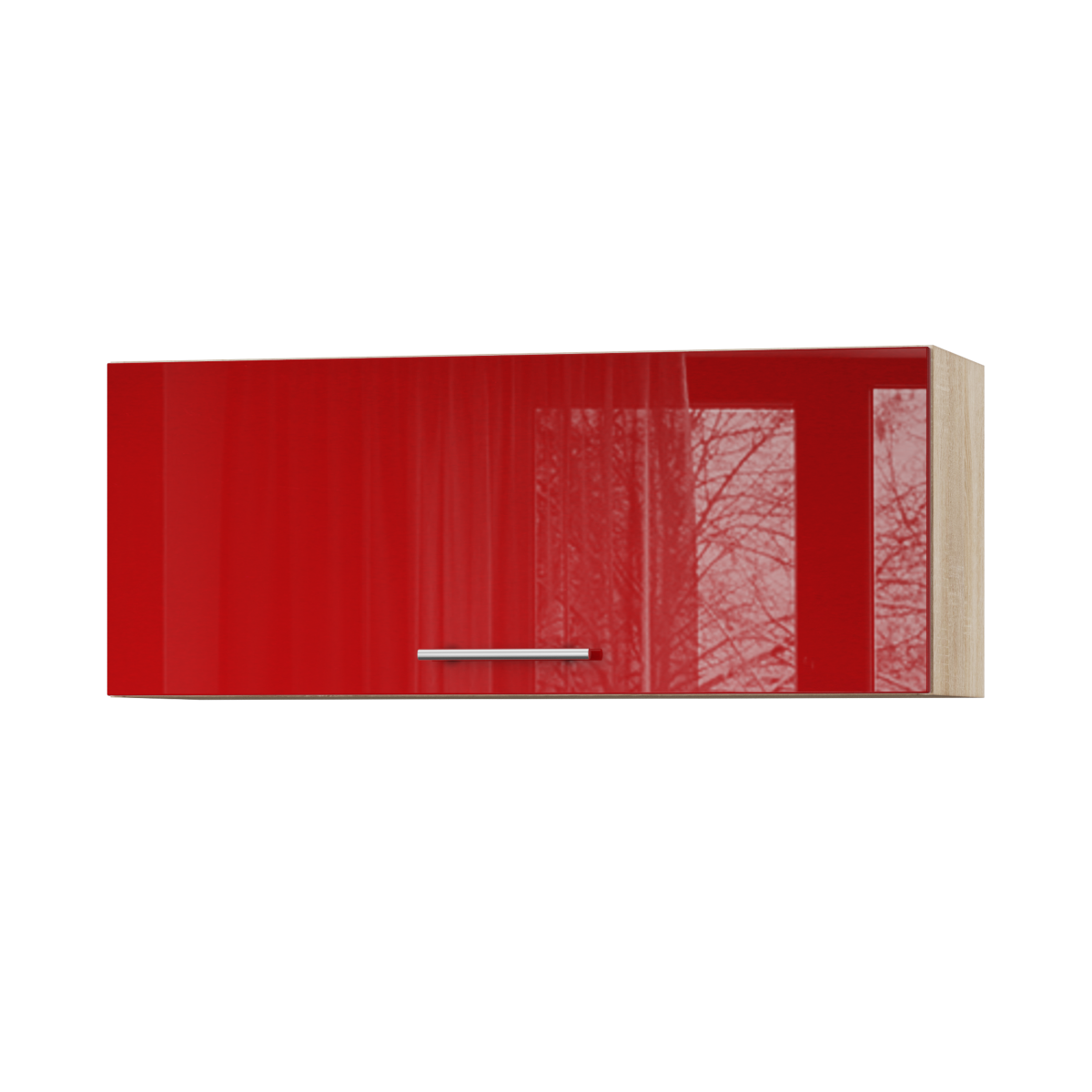 Корпус Стандарт дуб сонома, фасад Стандарт червоний глянець 401.HK-XS 90х36х30