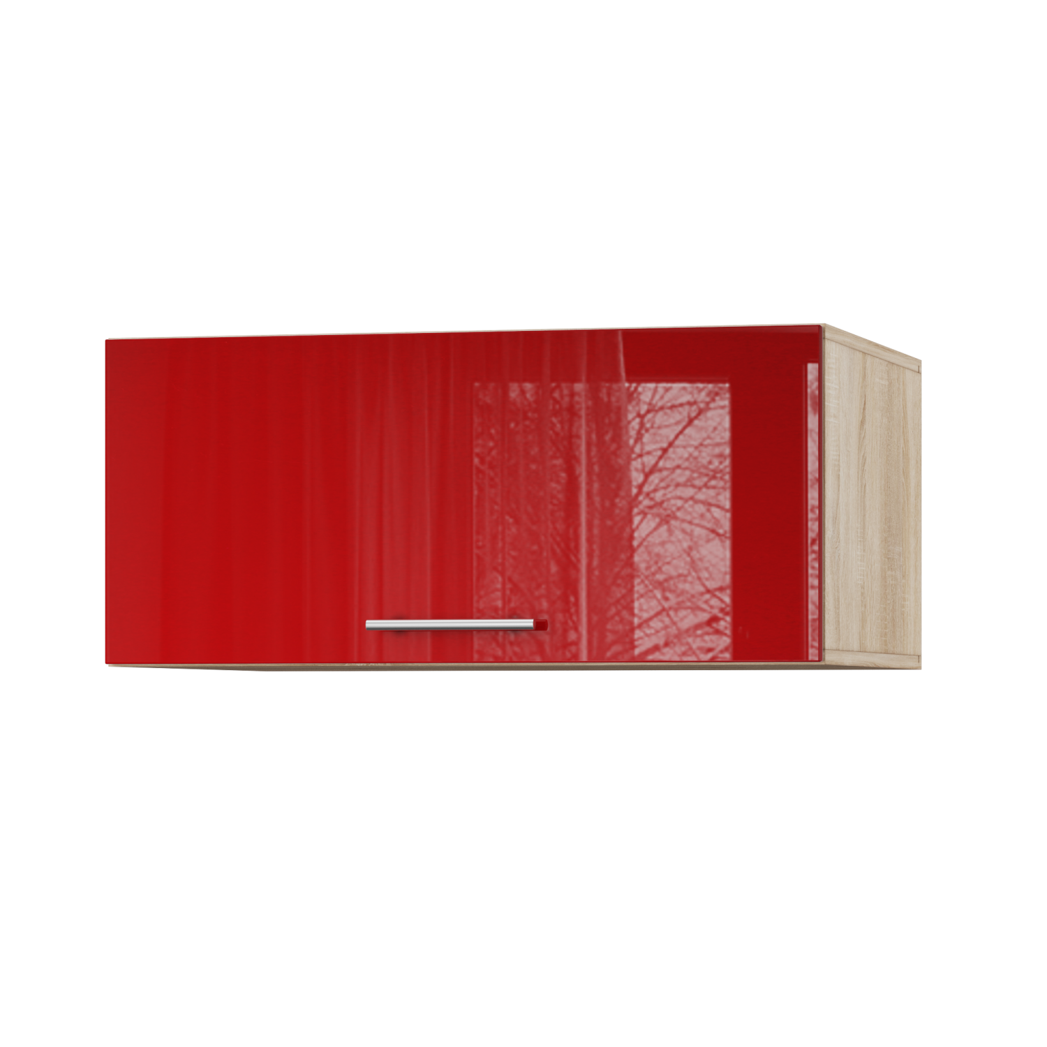 Корпус Стандарт дуб сонома, фасад Стандарт червоний глянець 410.HK-XS 80х36х56 Корпус Стандарт дуб сонома, фасад Стандарт червоний глянець 410.HK-XS 80х36х56