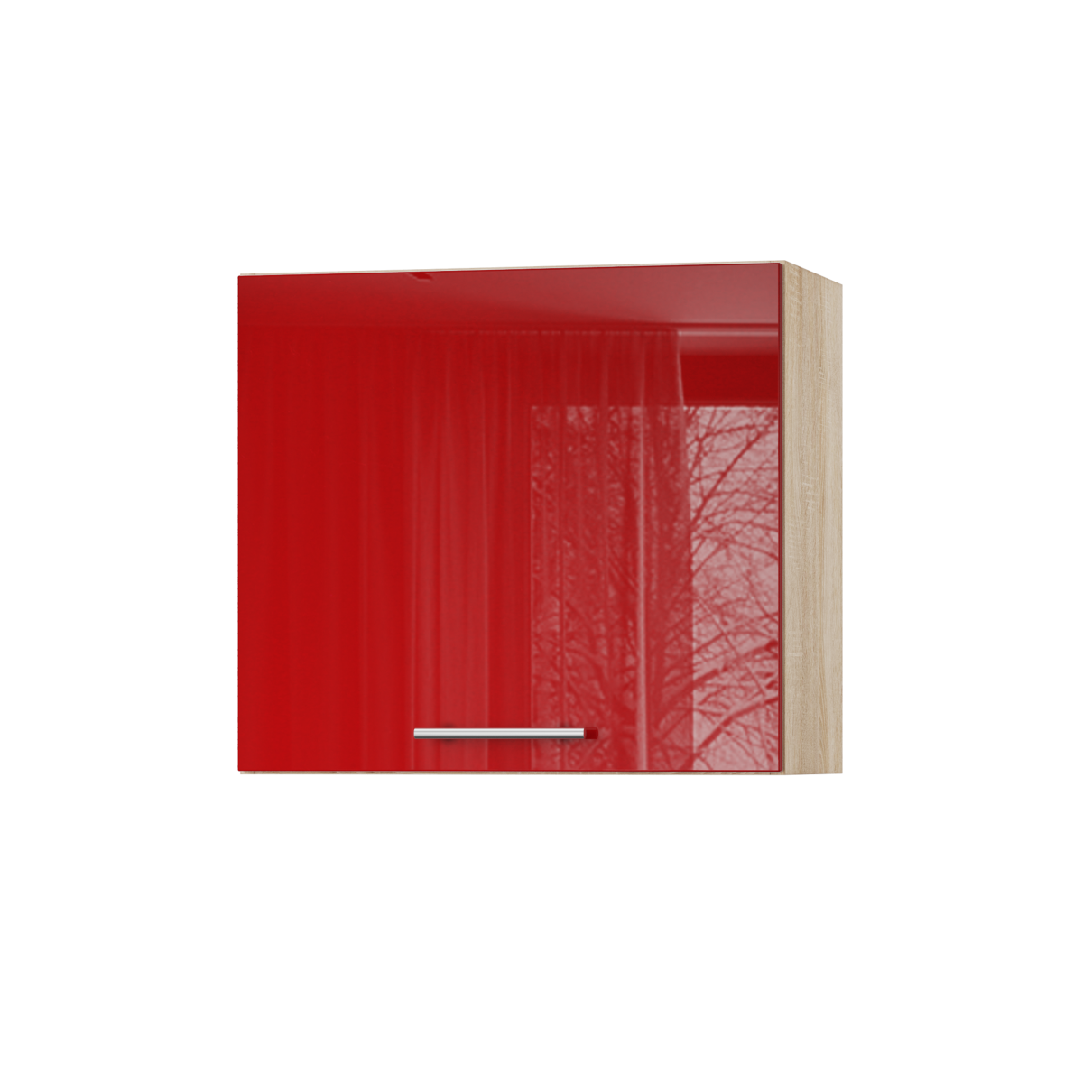 Корпус Стандарт дуб сонома, фасад Стандарт червоний глянець S301 60х54х30 