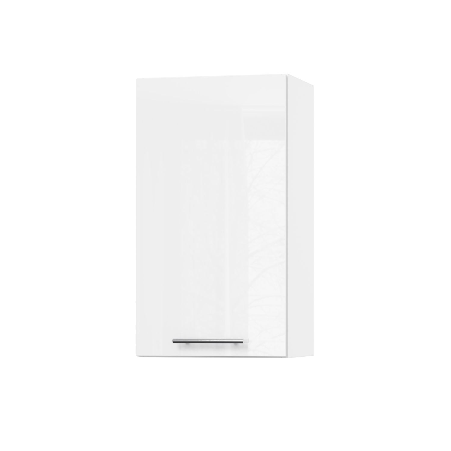 Корпус Стандарт білий, фасад Стандарт білий глянець 301 40х72х30