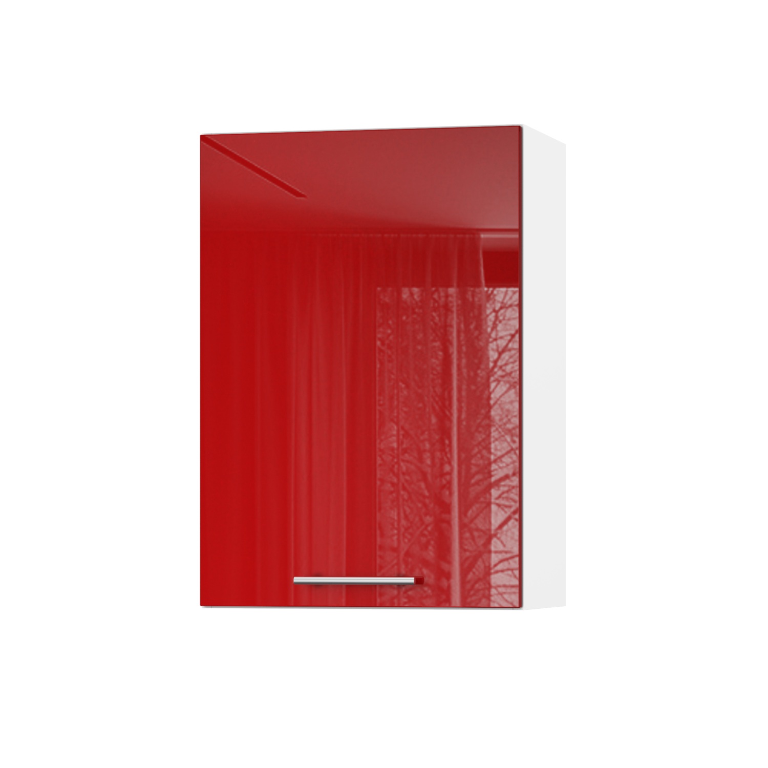 Корпус Стандарт білий, фасад Стандарт червоний глянець 301 50х72х30 Корпус Стандарт білий, фасад Стандарт червоний глянець 301 50х72х30