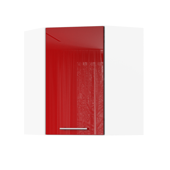 Корпус Стандарт білий, фасад Стандарт червоний глянець 361 60х72х60 