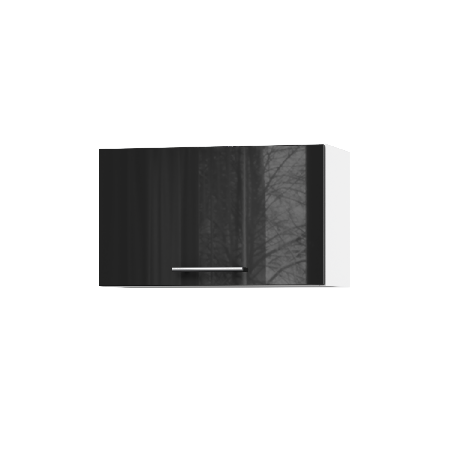 Корпус Стандарт білий, фасад Стандарт чорний глянець 401.HK-XS 60х36х30