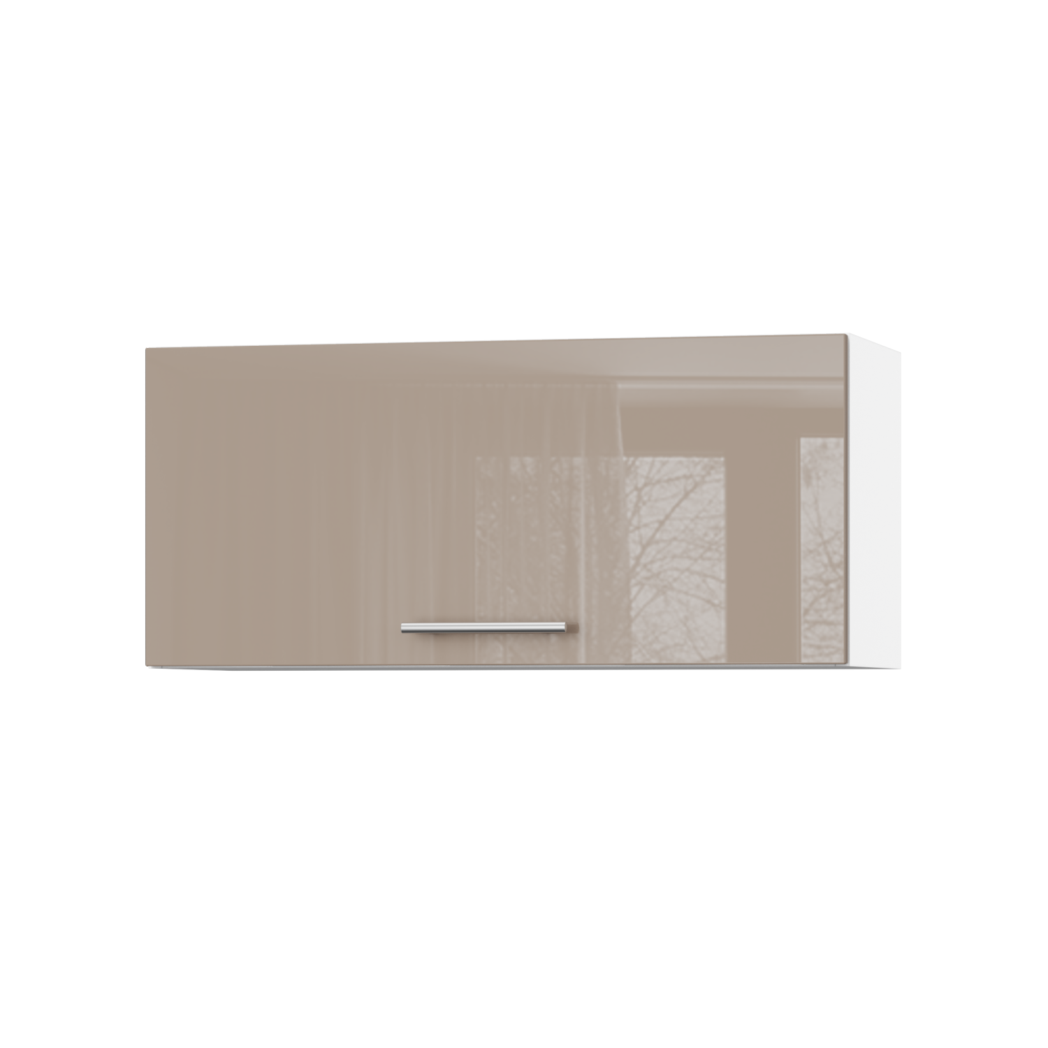 Корпус Стандарт білий, фасад Стандарт капучіно глянець 401.HK-XS 80х36х30