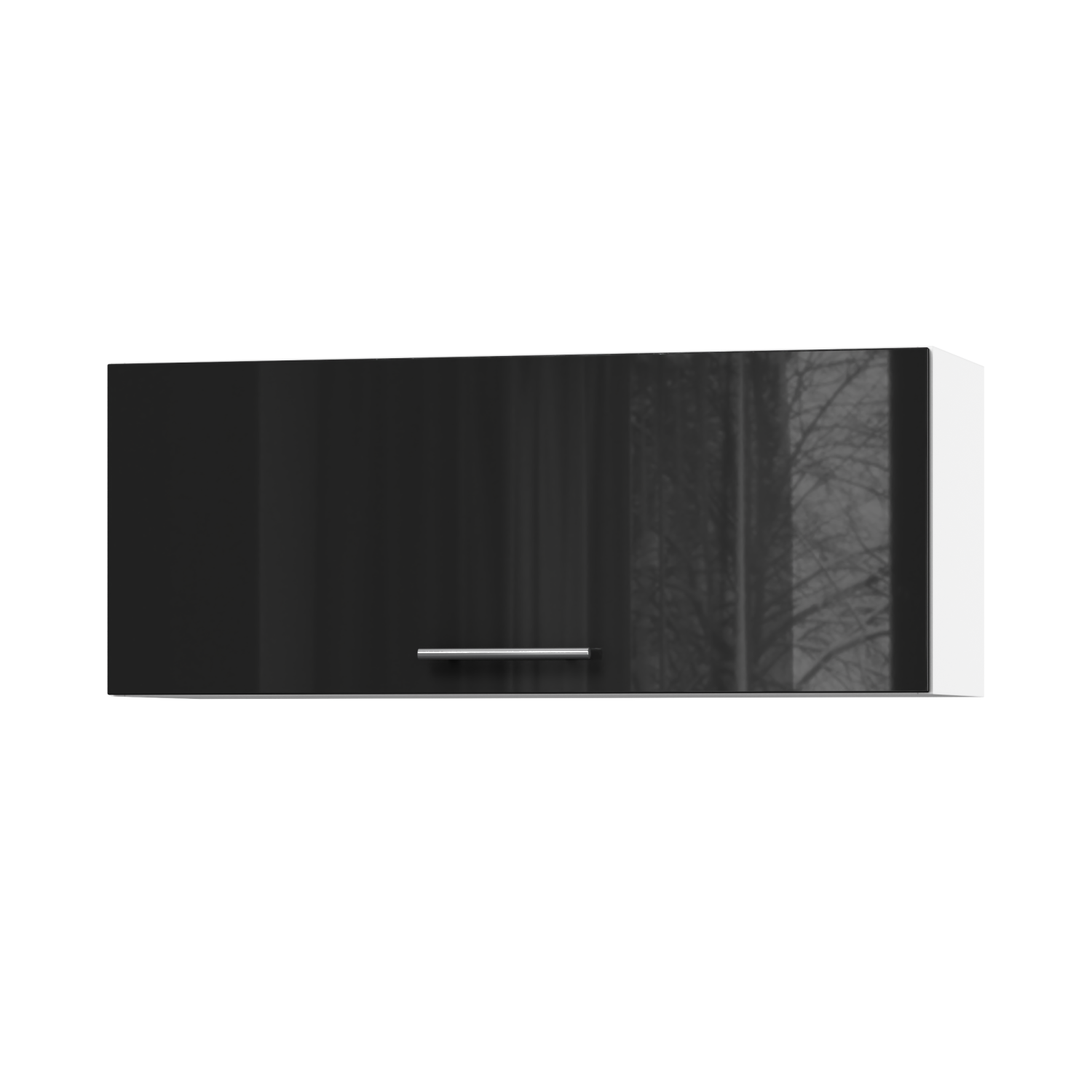 Корпус Стандарт білий, фасад Стандарт чорний глянець 401.HK-XS 90х36х30