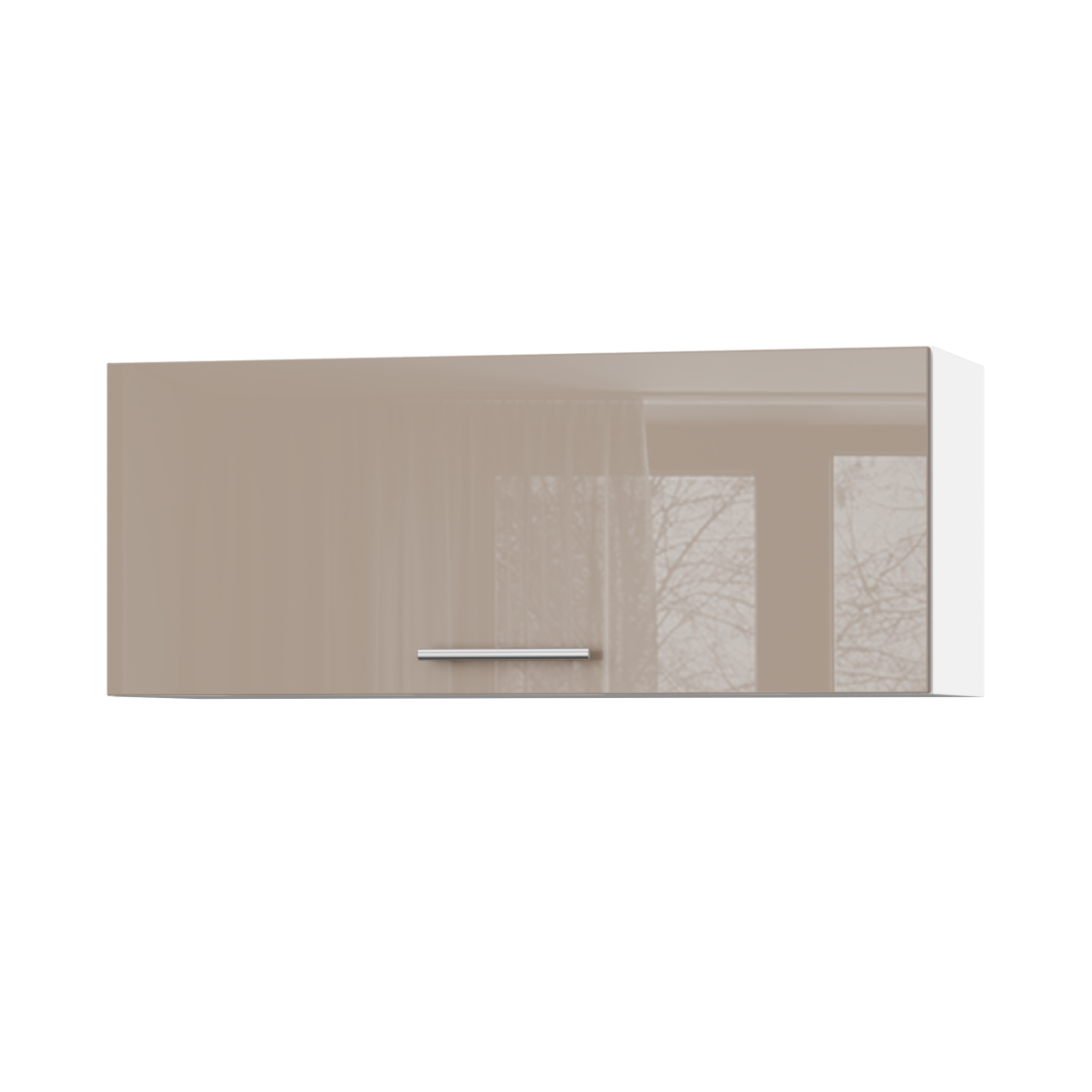 Корпус Стандарт білий, фасад Стандарт капучіно глянець 401.HK-XS 90х36х30