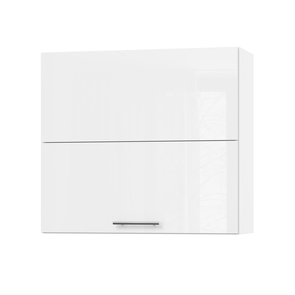 Корпус Стандарт білий, фасад Стандарт білий глянець 402.HF 80х72х30