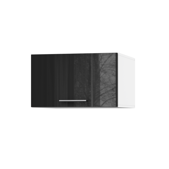 Корпус Стандарт білий, фасад Стандарт чорний глянець 410.HK-XS 60х36х56