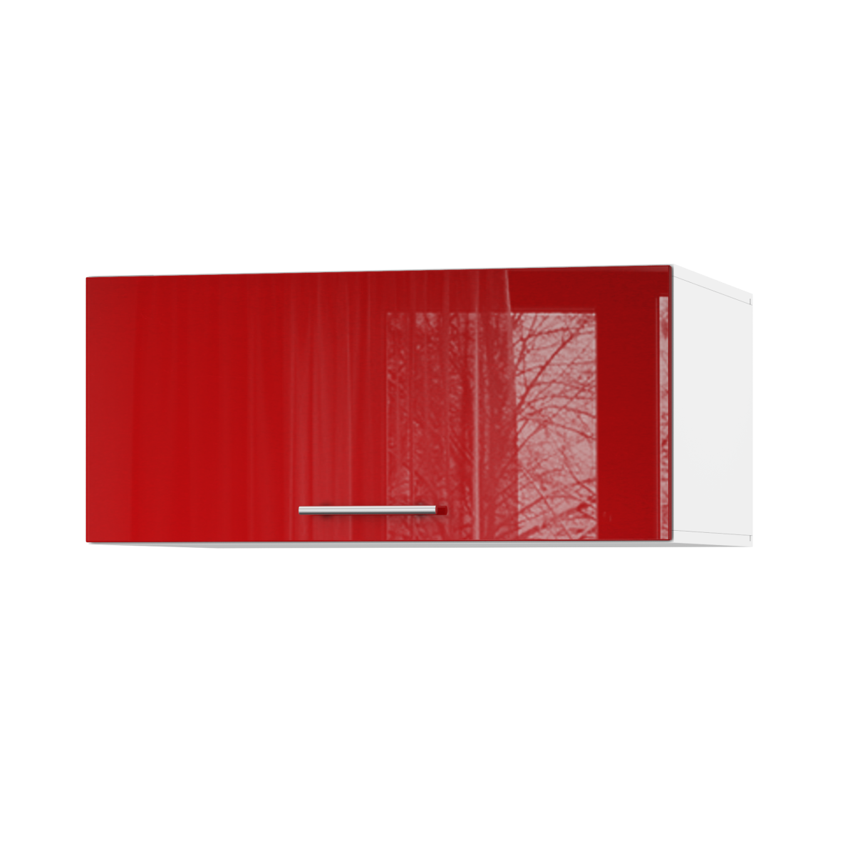 Корпус Стандарт білий, фасад Стандарт червоний глянець 410.HK-XS 80х36х56