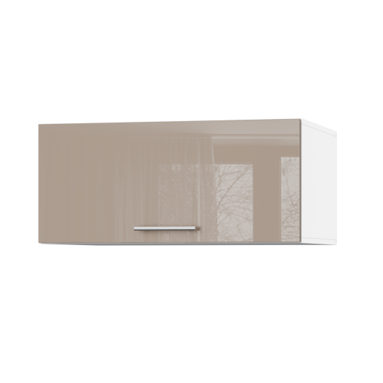 Корпус Стандарт білий, фасад Стандарт капучіно глянець 410.HK-XS 80х36х56