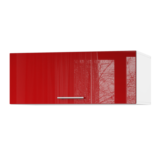 Корпус Стандарт білий, фасад Стандарт червоний глянець 410.HK-XS 90х36х56