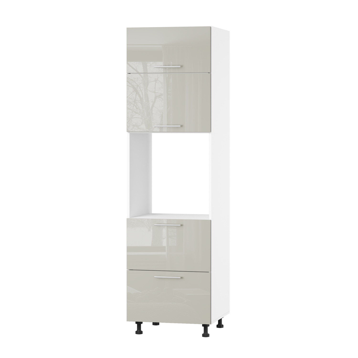 Корпус Стандарт білий, фасад Стандарт аврора глянець 7725.SM-HK-XS 60x214x56