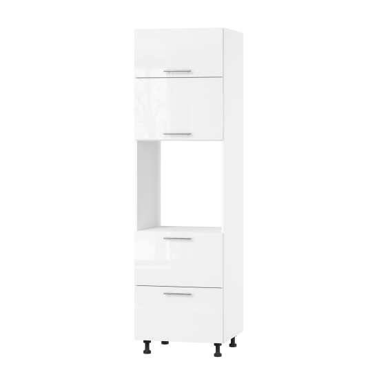 Корпус Стандарт білий, фасад Стандарт білий глянець 725.SM-HK-XS 60x214x56