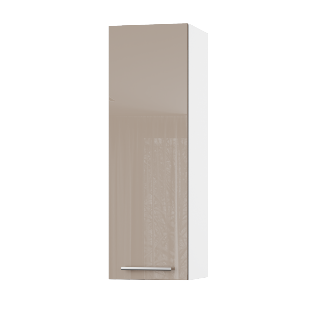 Корпус Стандарт білий, фасад Стандарт капучіно глянець L301 30х93х30
