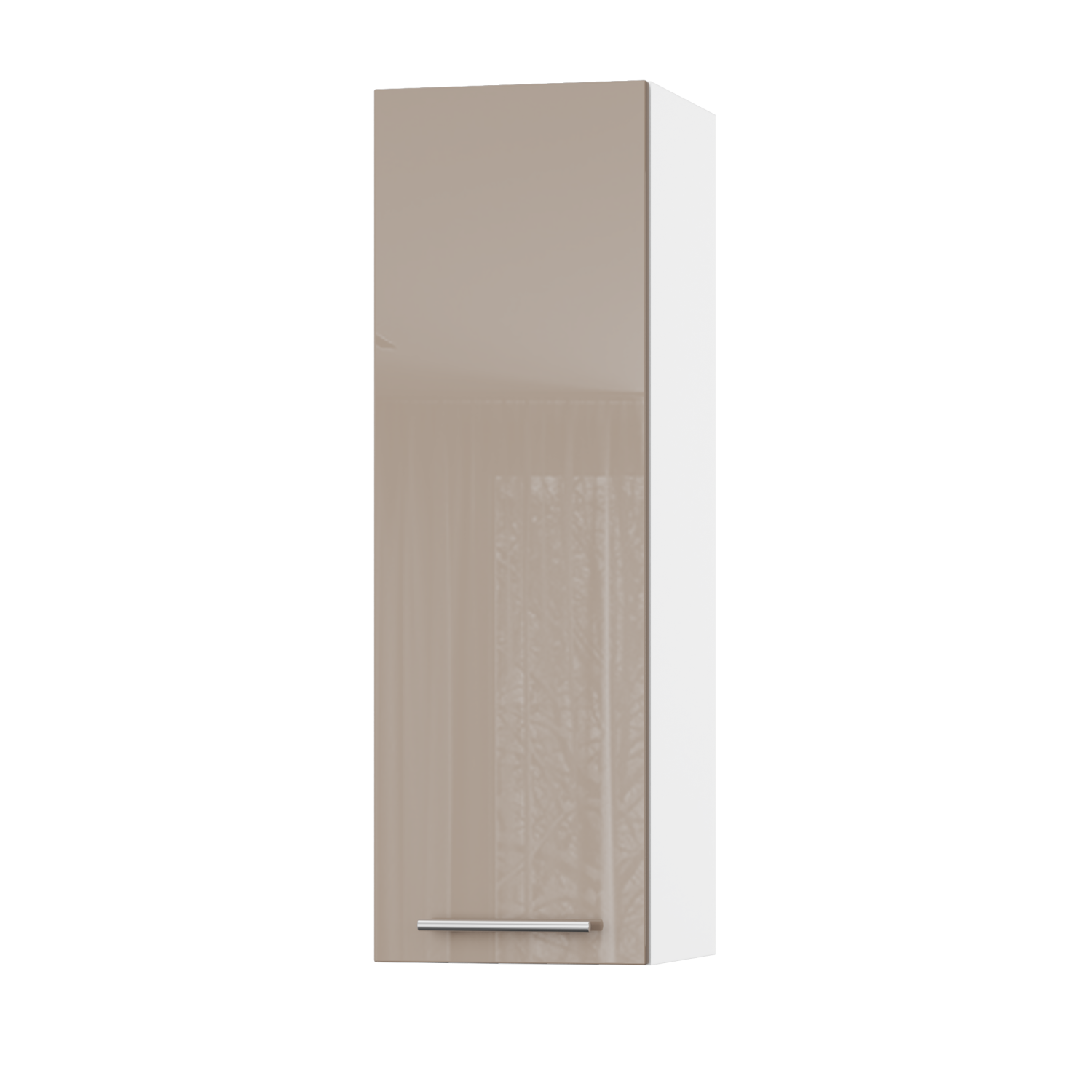 Корпус Стандарт білий, фасад Стандарт капучіно глянець L301 30х93х30