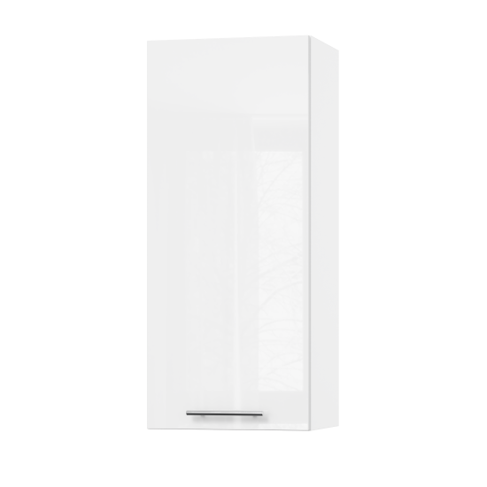Корпус Стандарт білий, фасад Стандарт білий глянець L301 40х93х30