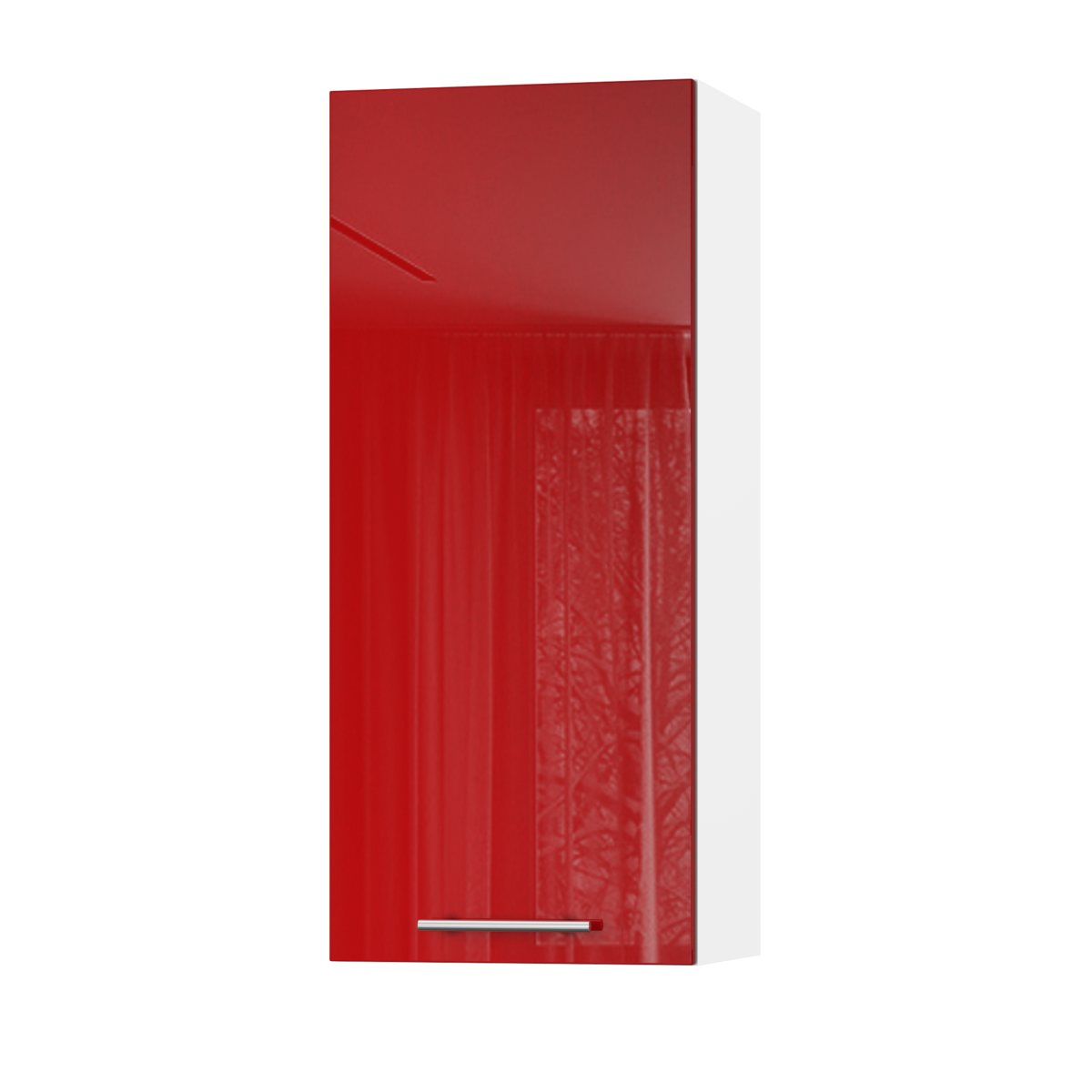 Корпус Стандарт білий, фасад Стандарт червоний глянець L301 40х93х30