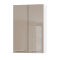 Корпус Стандарт білий, фасад Стандарт капучіно глянець L302 60х93х30