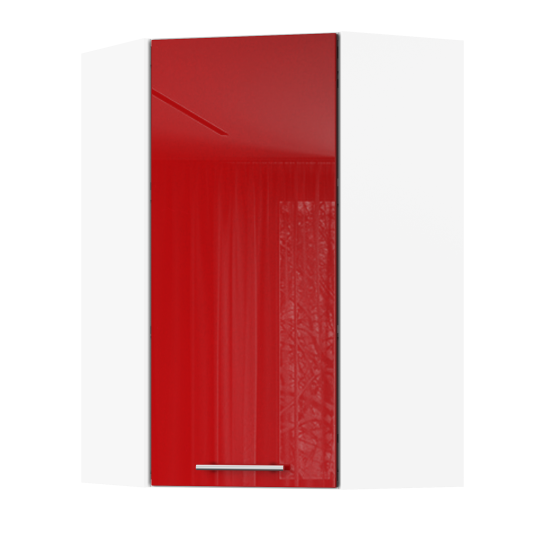 Корпус Стандарт білий, фасад Стандарт червоний глянець L361 60х93х60